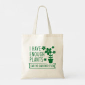 Tote Bag J'Ai Assez De Plantes (Dos)