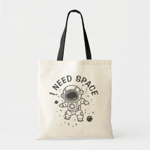 Tote Bag "J'ai besoin d'espace" - L'astronaute seule
