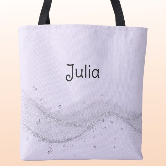 Tote Bag J'ai commencé à méditer, avec de l'améthyste.