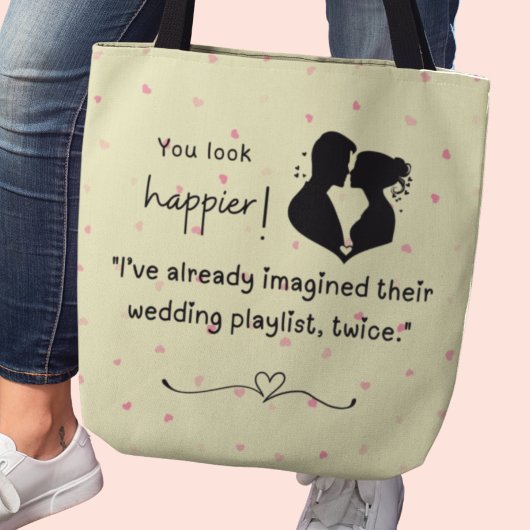 Tote Bag J'ai déjà imaginé leur playlist mariage deux fois