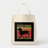 Tote Bag J'ai des amis dans des endroits bas (Devant)