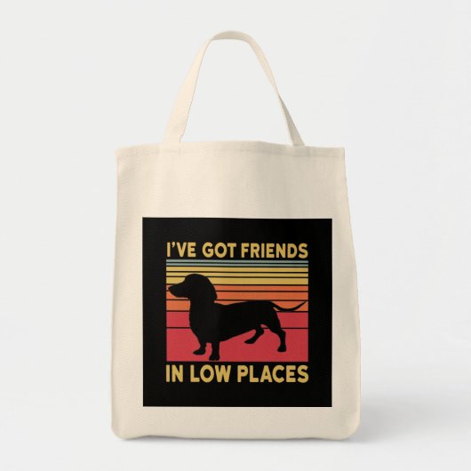 Tote Bag J'ai des amis dans des endroits bas (Devant)