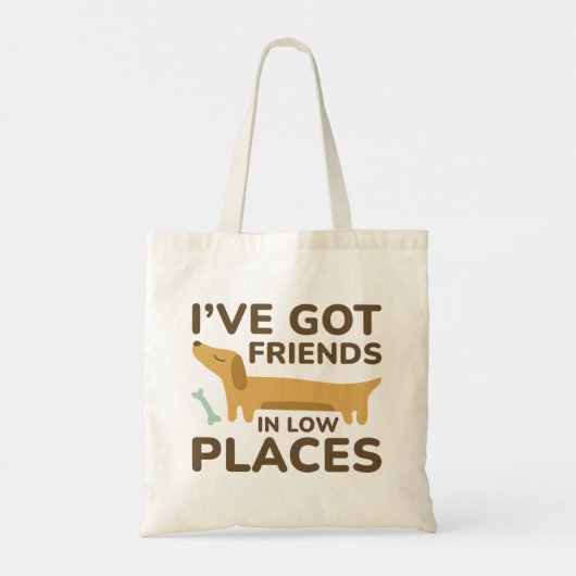 Tote Bag J'ai des amis dans des endroits difficiles (Dos)