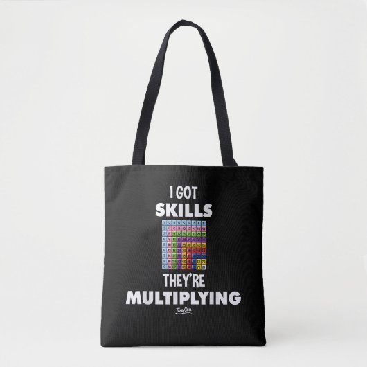Tote Bag J'ai des compétences, elles se multiplient Prof de (Devant)