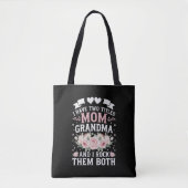 Tote Bag J'Ai Deux Titres Maman Et Grand-Mère Mignonne Fête (Devant)