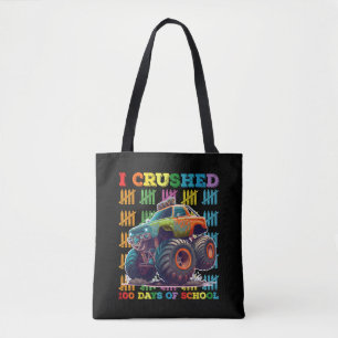 Tote Bag J'ai écrasé 100 jours de camion monstre de l'école