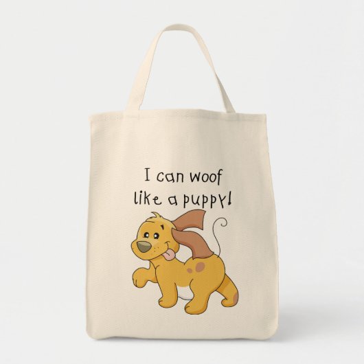 Tote Bag J'ai eu des maux de T-shirts et cadeaux chiots (Devant)