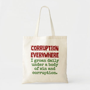 Tote Bag J'Ai Groan Daily Sous Un Corps De Péché - Corrupti