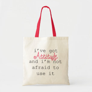 Tote Bag J'ai l'attitude Fourre-tout