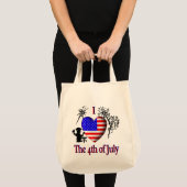 Tote Bag J'ai le 4 juillet (Devant (produit))