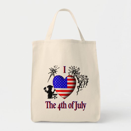 Tote Bag J'ai le 4 juillet (Devant)