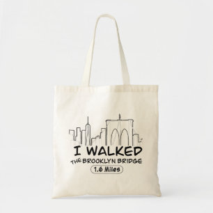 Tote Bag J'Ai Marché Sur Le Pont Brooklyn, À 2,6 Km