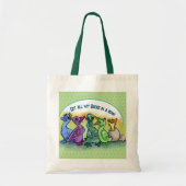 Tote Bag J'ai mes canards dans une rangée (Devant)