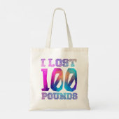 Tote Bag J'Ai Perdu 100 Livres - Fier Faire-part Weightloss (Dos)