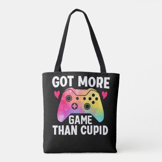 Tote Bag J'Ai Plus De Jeu Que Cupid Valentine Video Jeu (Dos)