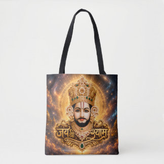 Tote Bag Jai Shri Khatu Shyam Ji Œuvre d'art dévotionnel