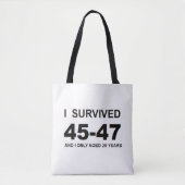 Tote Bag J'ai survécu 45-47 (Devant)