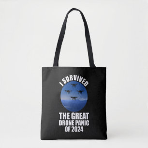 Tote Bag J'Ai Survécu À La Grande Panique Des Drones De 202