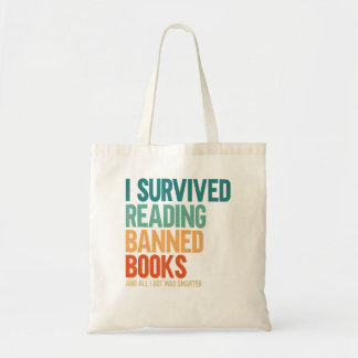 Tote Bag J'Ai Survécu À La Lecture Interdit Livres Livre Lo
