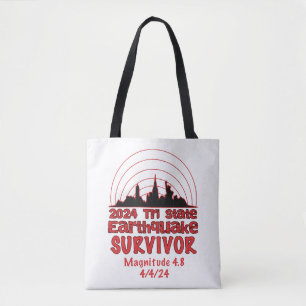 Tote Bag J'ai survécu au tremblement de terre de NYC Tri St