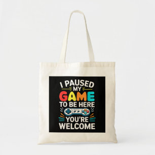 Tote Bag J'Ai Suspendu Mon Jeu Pour Être Ici Chemise Hommes