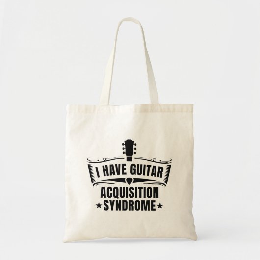 Tote Bag J'Ai Un Syndrome D'Acquisition De Guitare (Devant)