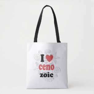 Tote Bag J'aime Cénozoïque drôle de citation pour les scien