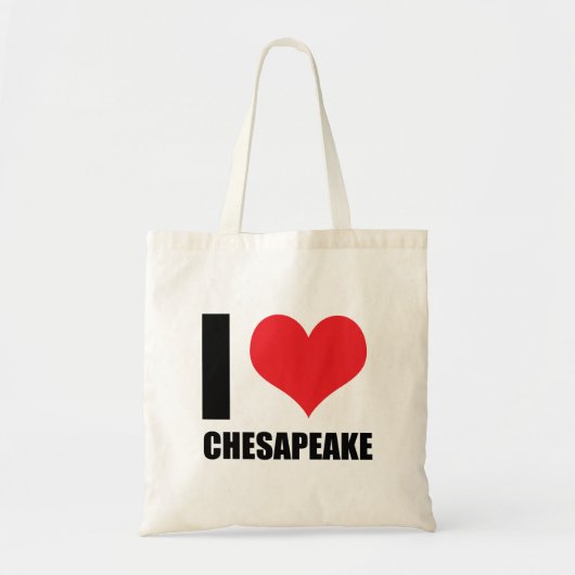 Tote Bag J'aime Chesapeake (Devant)