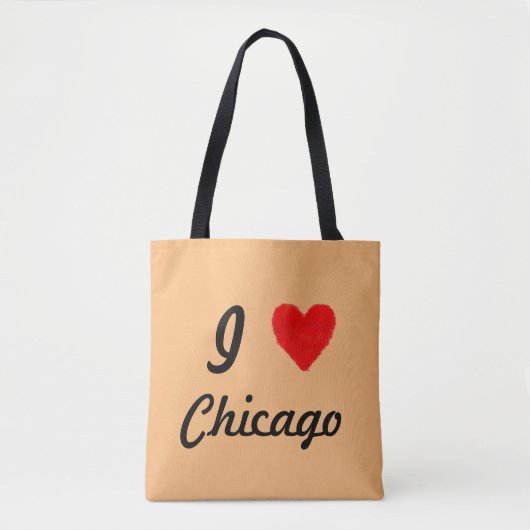 Tote Bag J'aime Chicago (Devant)