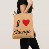 Tote Bag J'aime Chicago (De près)