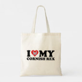 Tote Bag J'aime (Cœur) Mon Cornish Rex (Dos)