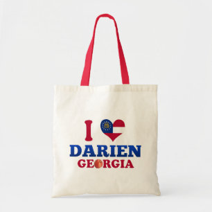 Tote Bag J'aime Darien, la Géorgie