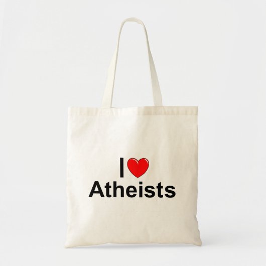 Tote Bag J'aime des athées (de coeur) (Devant)