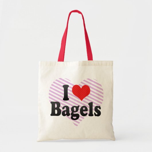 Tote Bag J'aime des bagels (Devant)