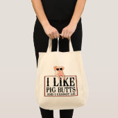 Tote Bag J'aime des bouts lard et tous de porc (Devant (produit))