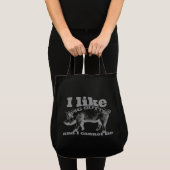 Tote Bag J'aime des bouts lard et tous de porc (Devant (produit))