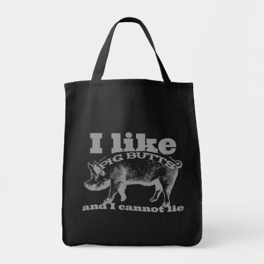 Tote Bag J'aime des bouts lard et tous de porc (Devant)