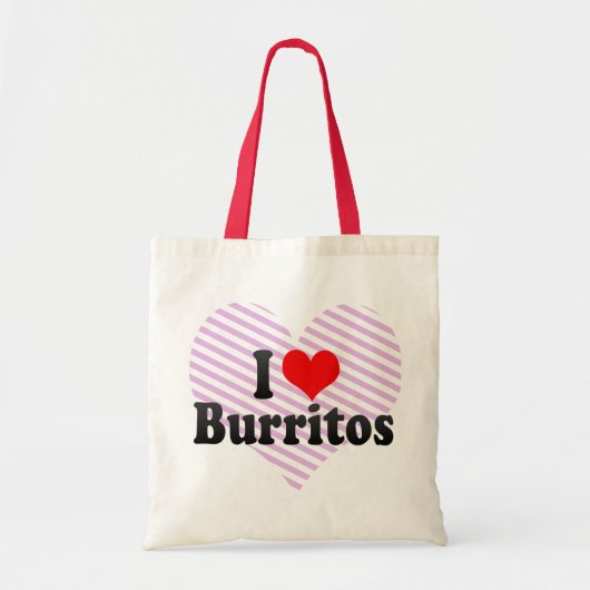 Tote Bag J'aime des Burritos (Devant)