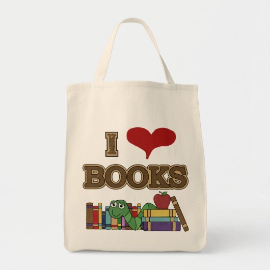 Tote Bag J'aime des livres (Devant)