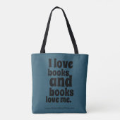 Tote Bag J'aime des livres Fourre-tout (la sarcelle d'hiver (Dos)