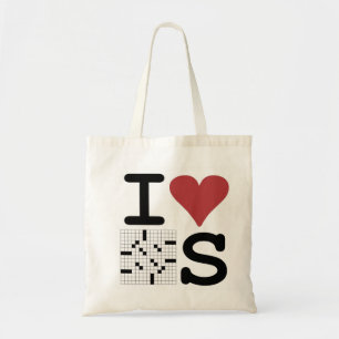 Tote Bag J'aime des mots croisé Fourre-tout