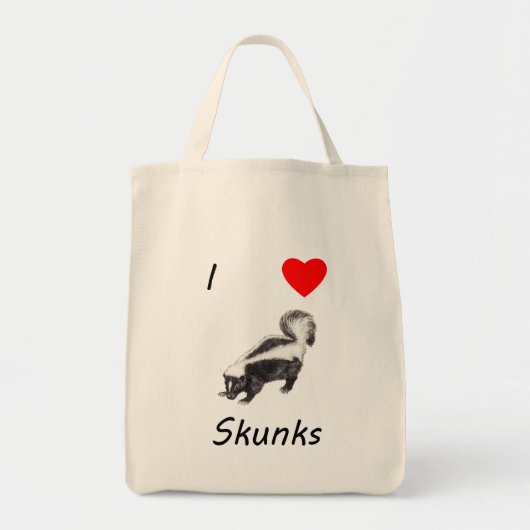 Tote Bag J'aime des mouffettes (Devant)