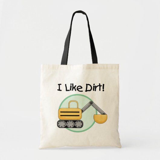 Tote Bag J'aime des T-shirts et des cadeaux de saleté (Devant)