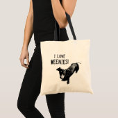 Tote Bag J'aime des Weenies Fourre-tout (Devant (produit))
