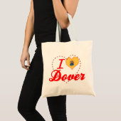 Tote Bag J'aime Douvres, New Jersey (Devant (produit))