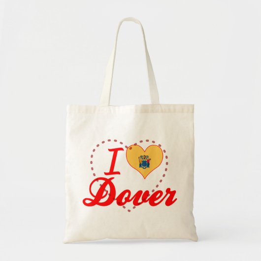 Tote Bag J'aime Douvres, New Jersey (Devant)