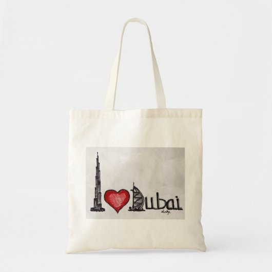 Tote Bag J'aime Dubaï (Devant)