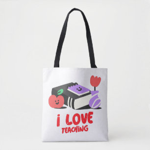 Tote Bag J'aime enseigner Fourre-tout