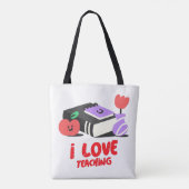 Tote Bag J'aime enseigner Fourre-tout (Dos)