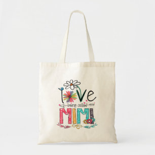 Tote Bag J'Aime Être Appelée Mimi Grand-mère Nana Gigi Love